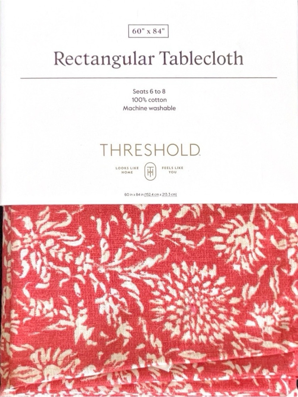 Ditsy floral block print tablecloth, red Threshold @ 🎯